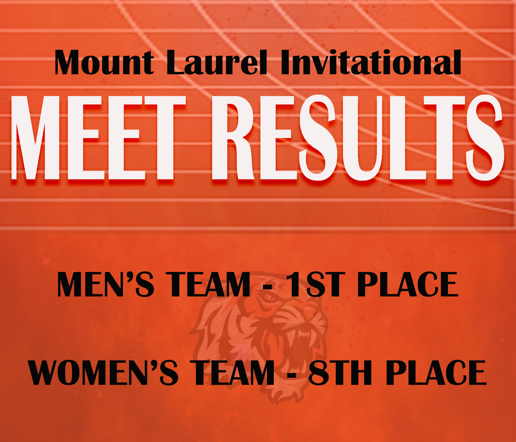 Men Place 1st, Women 8th at Mount Laurel Invitational