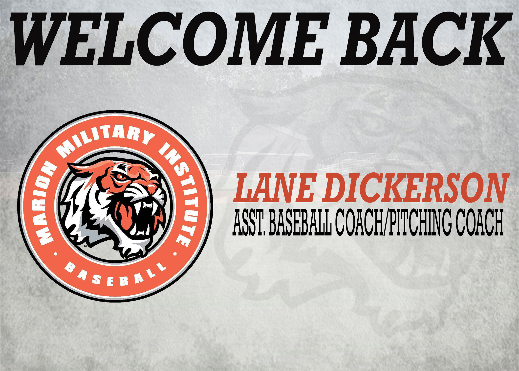 Lane Dickerson Named Assistant Basbeall Coach/Pitching Coach